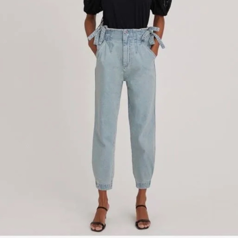 NWOT Something Navy Sydney Side Tie Pants
Denim